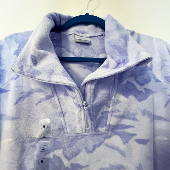 Columbia Women's Pine Ridge FS Printed Half Zip Fleece Pullover NWT XL - Picture 7 of 9